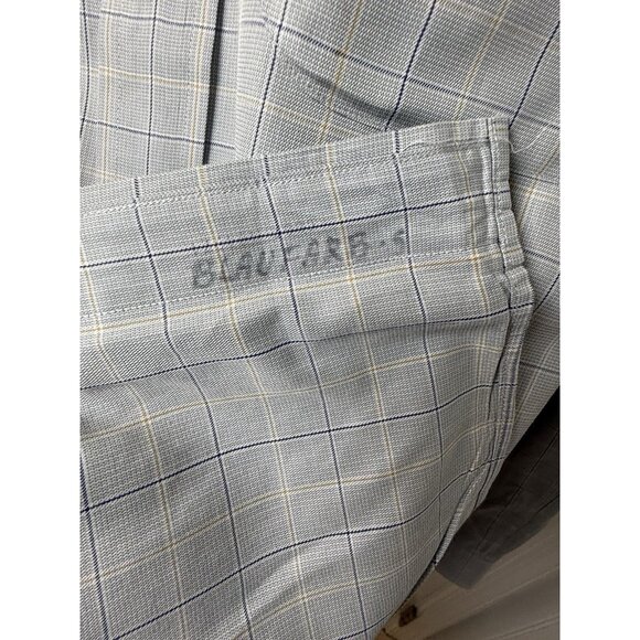 Brooks Brothers Country Club Men’s Blue Windowpane Check Dress Shirt Size XXL - Picture 9 of 12